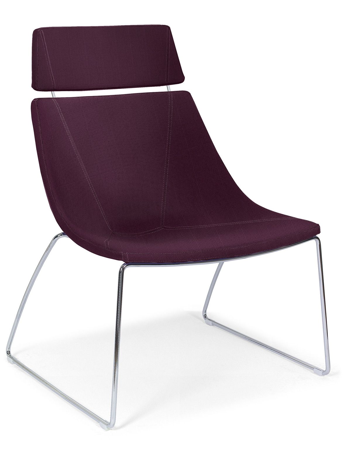 Sedia collezione Venus con schienale confortevole su sfondo bianco
