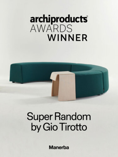 Premiato con l’ADA2023 SUPER RANDOM, sistema di sedute modulari e singole