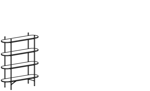 Libreria con ripiani modulare per ufficio