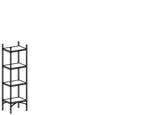 Libreria verticale per ufficio