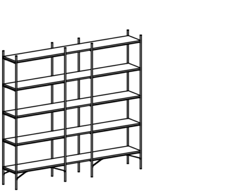 Libreria di design modulare per uffici